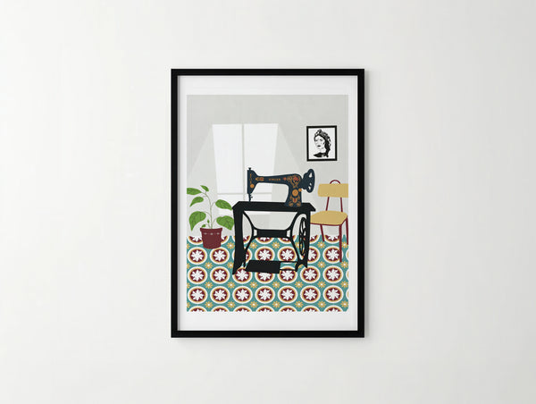 ماكينة الخياطة تاع يما